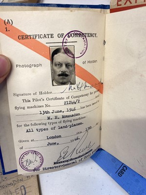 Lot 54 - Battle of Britain. Flight Lieutenant Maurice "Mark" Mounsdon, 56 Squadron
