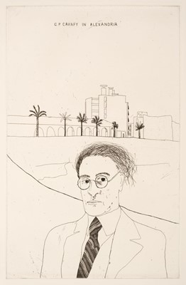 Lot 417 - Hockney (David, 1937-). Fourteen poems by C. P. Cavafy, 1966