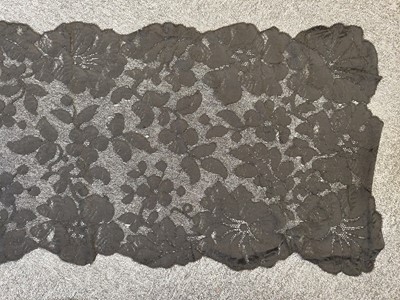 Lot 761 - Lace. Four large flounces, 19th century, & other lace