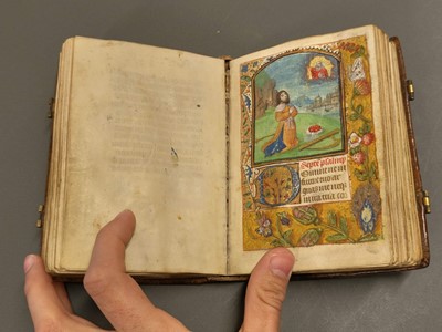 Lot 248 - Illuminated Book of Hours, on vellum, probably Northern France or Flanders, circa 1490-1500