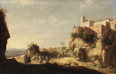 Lot 21 - Breenbergh (Bartholomeus, Deventer 1598-1657 Amsterdam). Italianate Landscape