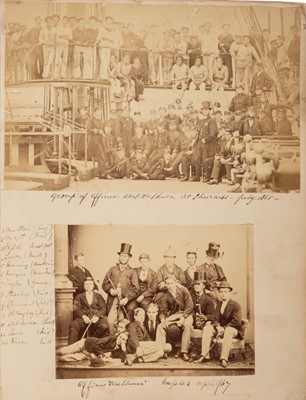 Lot 5 - Baker (Casper Joseph, 1852-1918). An album of photographs compiled by naval cadet Casper Baker, c. 1865-73