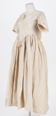 Lot 536 - Clothing. Wedding dress belonging to Mrs Frederick Smythe, circa 1840s