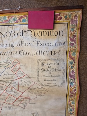Lot 68 - Estate Plan. A Map of the Manor of Newnton in the County of Wilts..., 1748