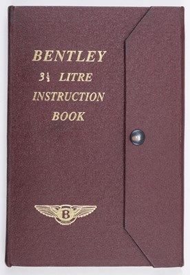 Lot 36 - Bentley Sales Brochures. A Bentley 3 1/2 Abridged Particulars circa 1933 and others