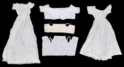 Lot 527 - Clothing. A collection of Victorian and Edwardian dolls' and infants' clothes