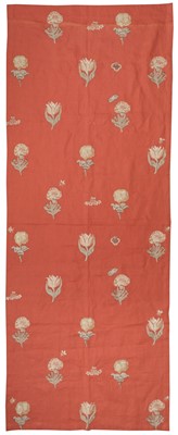 Lot 539 - Embroidered Panel. A hand-embroidered linen panel, Chelsea Textiles, late 20th century