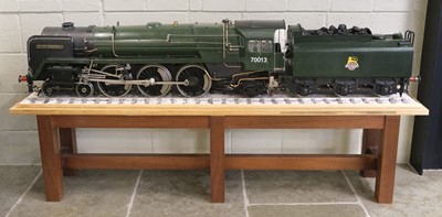 Lot 47 - Locomotive. 5" gauge model of British Railways Class 7MT 4-6-2 tender locomotive 'Oliver Cromwell'