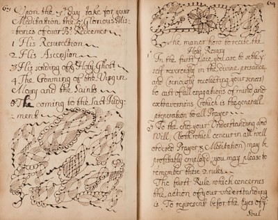 Lot 232 - Howard (Elizabeth Dominica). Manuscript volume of Roman Catholic prayers and devotions, 1698