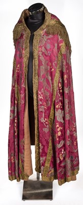 Lot 469 - Ecclesiastical Cope. A brocade cope of 18th century fabric, constructed 19th or early 20th century