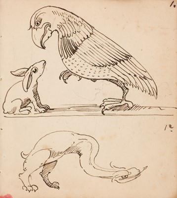 Lot 165 - De Morgan (William, 1839-1917). A small sketchbook of drawings