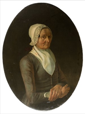 Lot 47 - Dutch School. Portrait of an Elderly Dutch Woman, circa early 18th century, oil on canvas