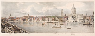 Lot 2 - Baynes (Thomas Mann). A Lithographic Sketch of the North Bank of the Thames..., 1825