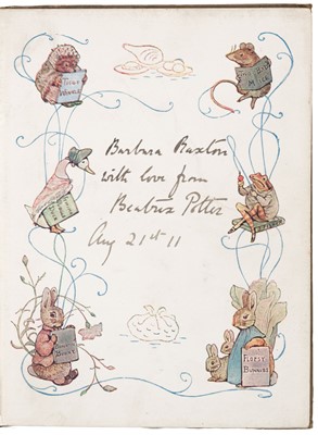 Lot 17 - Potter (Beatrix). The Tale of Jemima Puddle-Duck, circa 1911, signed