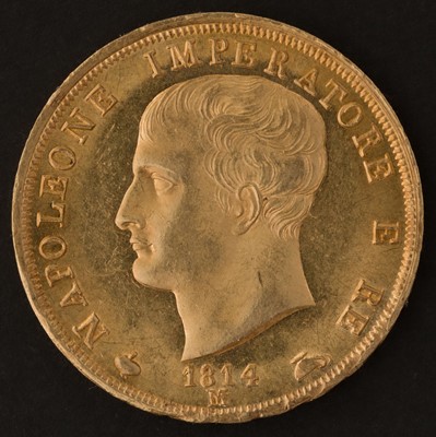 Lot 198 - Italy. 40 Lire, 1814, Milan, gold coin