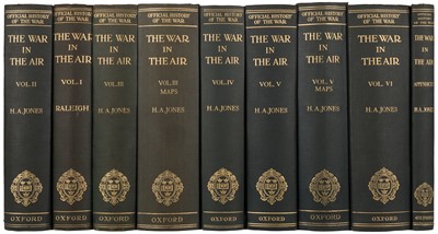 Lot 45 - Raleigh (Walter & H. A. Jones). The War in the Air, 9 volumes, 1922-37