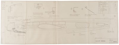Lot 29 - Davis (George Horace, 1881-1963). Vickers “Wellington”..., c. 1940, blueprint cutaway drawing