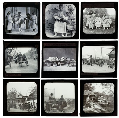 Lot 31 - China. A group of 12 photographic lantern slides, c. 1890s/1900s
