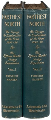 Lot 20 - Nansen (Fridtjof). "Farthest North", 2 volumes, 1st English edition, 1897