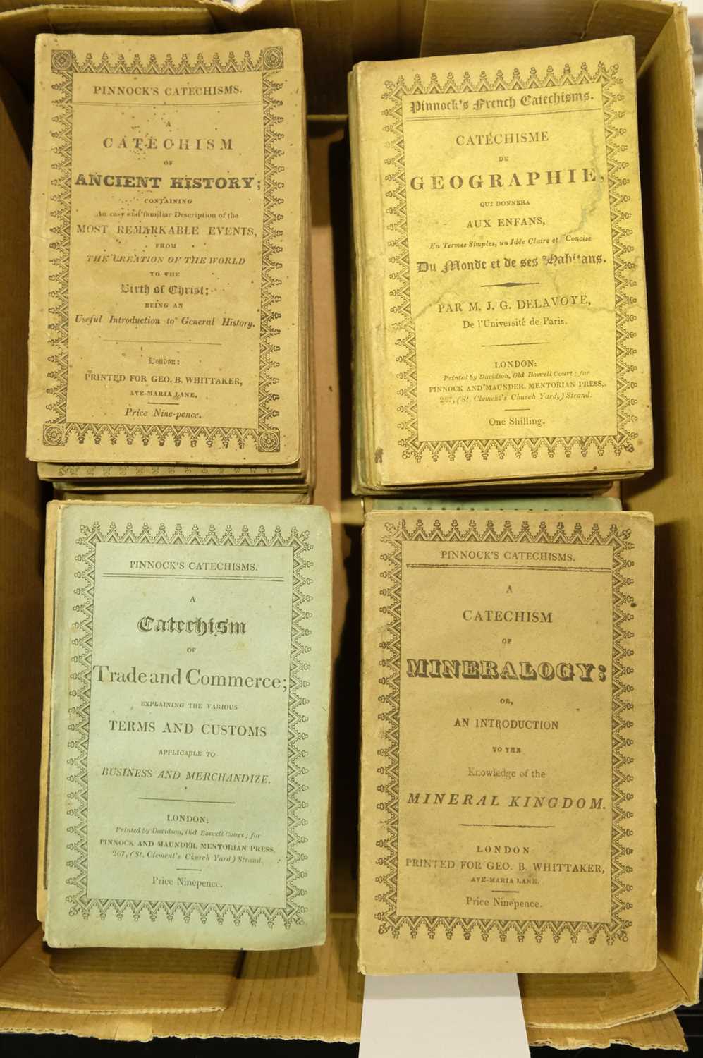 Lot 352 - Pinnock's Catechisms. Catechisms by Pinnock, 41 volumes, 1819-1832