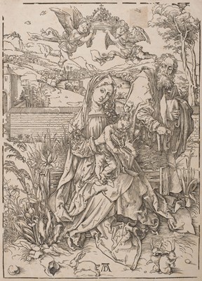 Lot 35 - Dürer (Albrecht, 1471-1528). The Holy Family with Three Hares, circa 1497-98