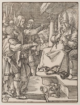 Lot 40 - Dürer (Albrecht, 1471-1528). Christ before Caiaphas..., circa 1508-1509