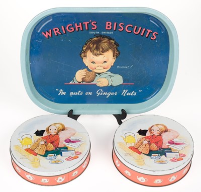 Lot 367 - Attwell (Mabel Lucie). Mary Lou Novelty Biscuit Tins, circa 1960