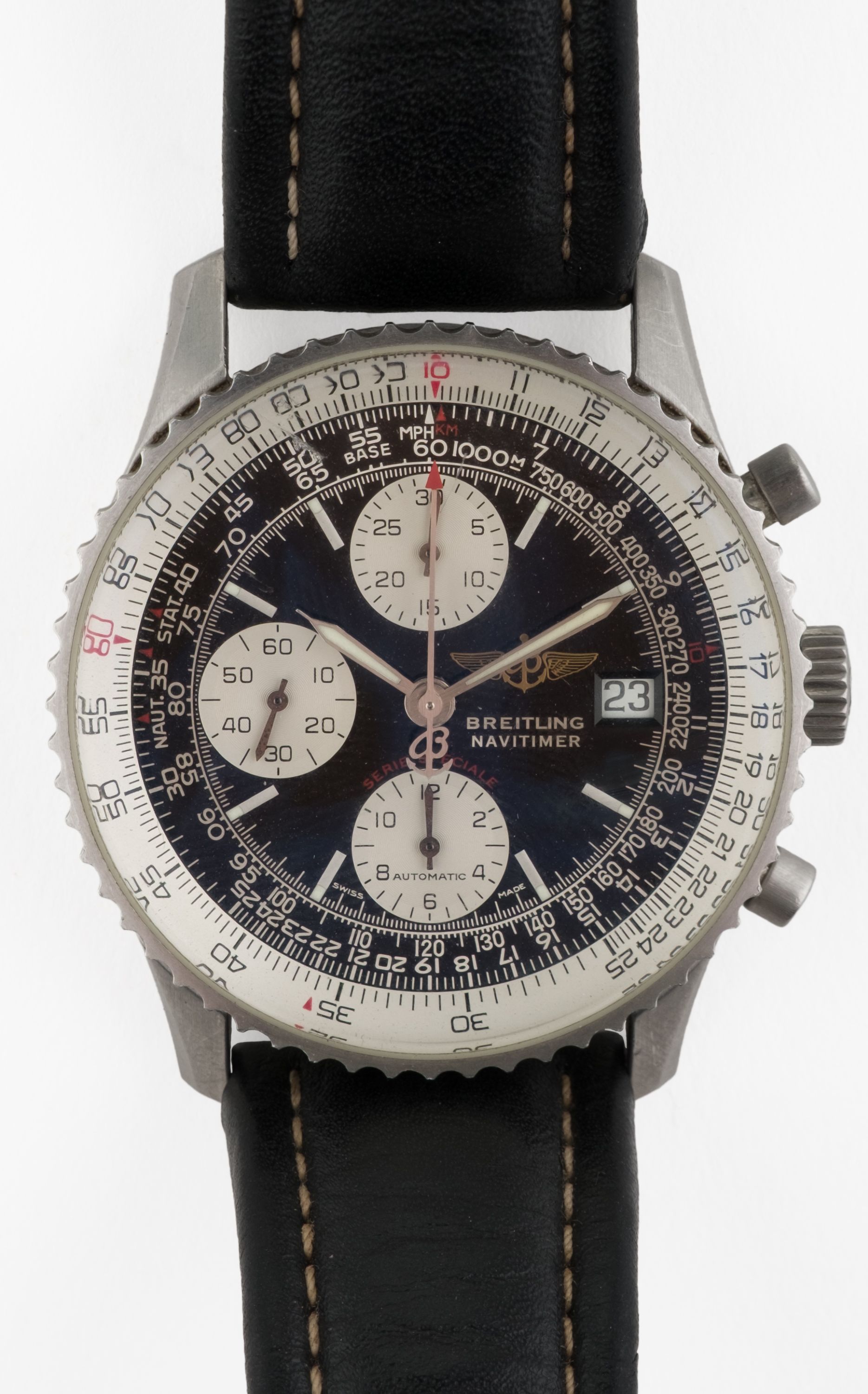 A Breitling Navitimer chronometer wristwatch.